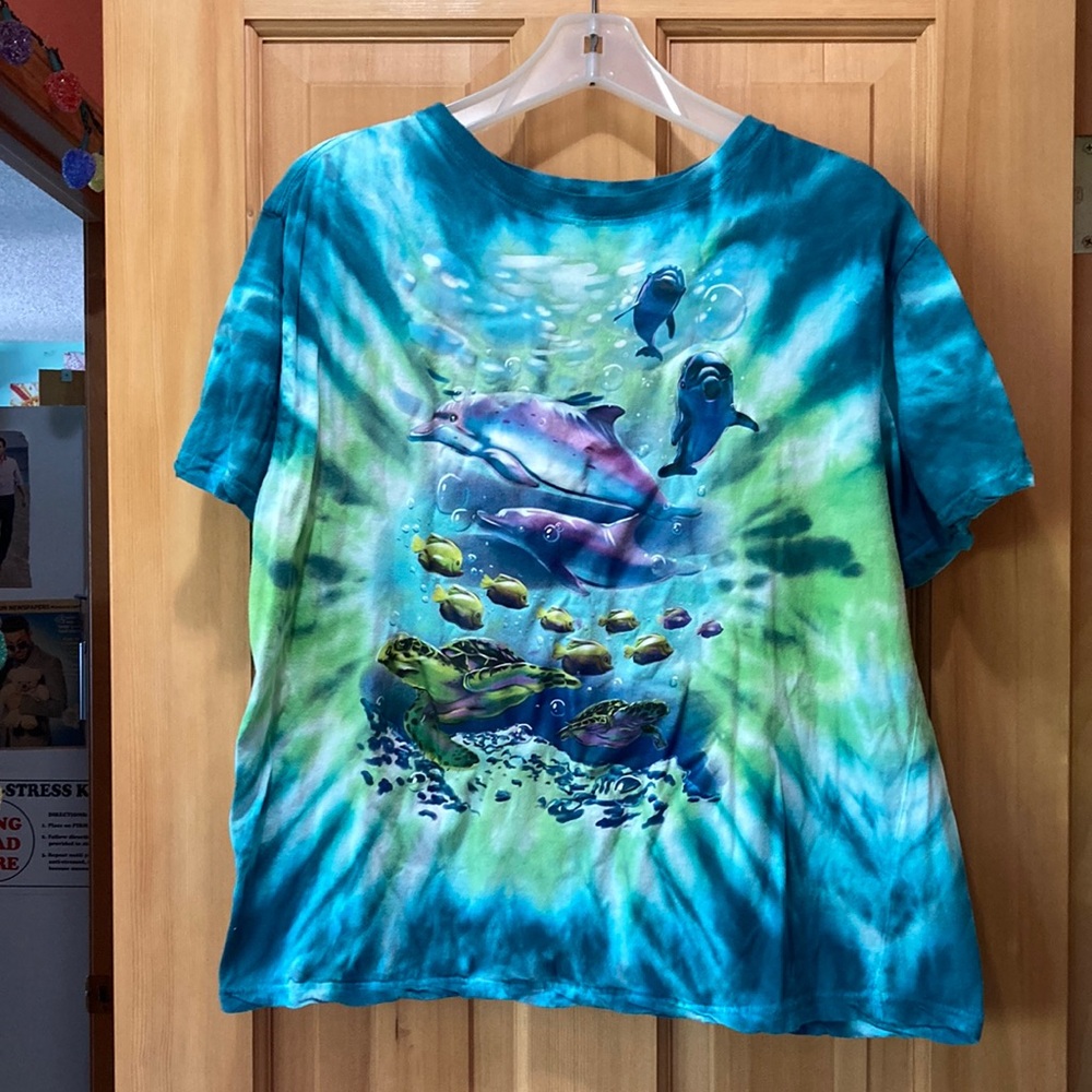 Vibrant Tie-Dye Dolphin T-Shirt